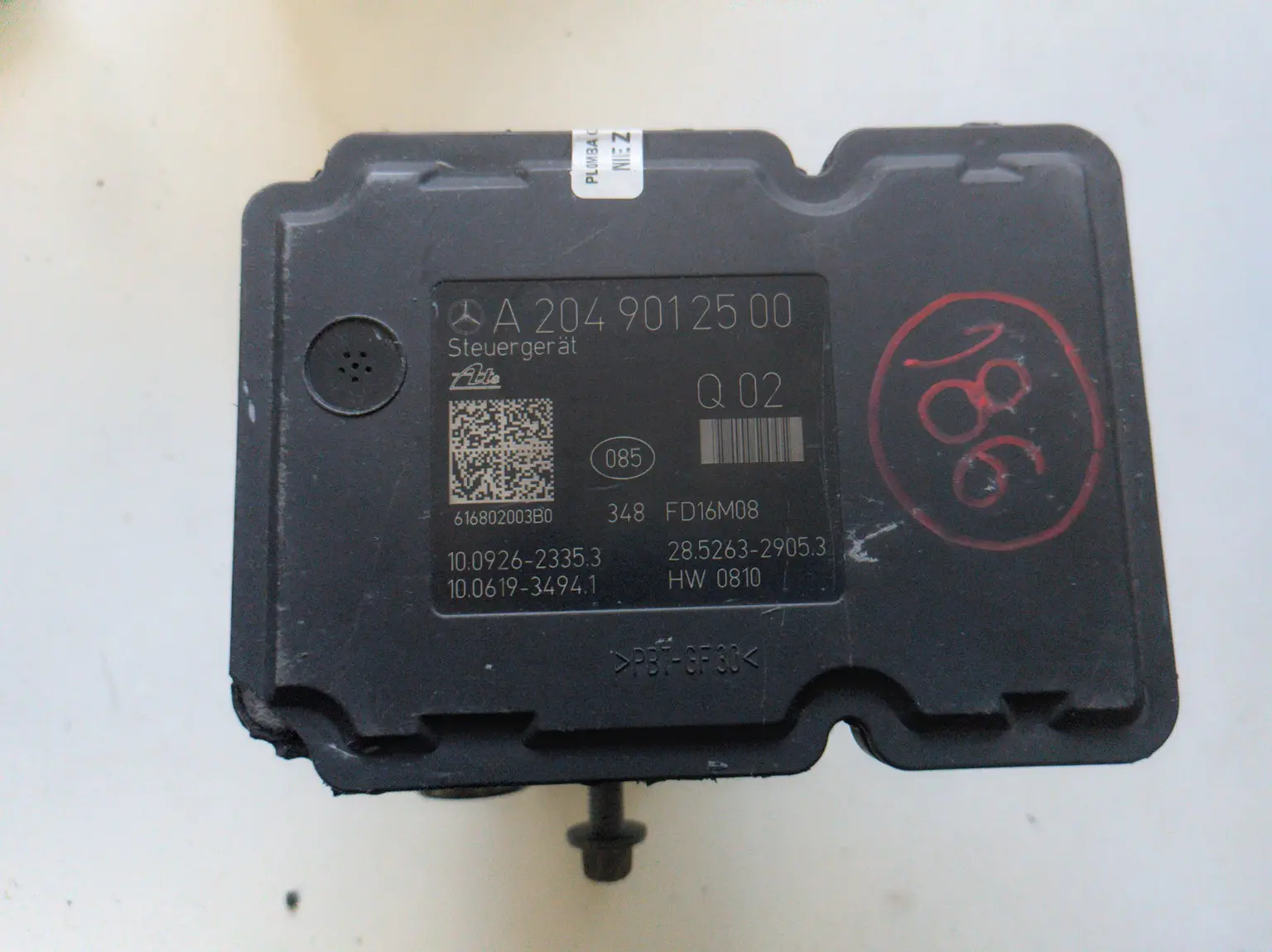 Widok pompy ABS Mercedes A2049012500
